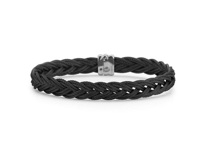 ALOR BLACK CABLE BRACELET