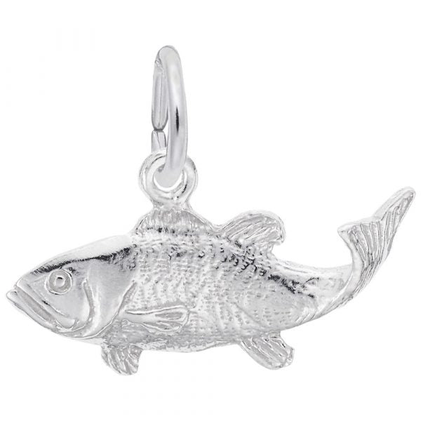 Sterling Silver Bass Fish Charm/Pendant – Tany's Jewellery