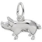 Sterling Silver Pig Charm/Pendant
