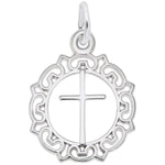 Sterling Ornate Cross Pendant
