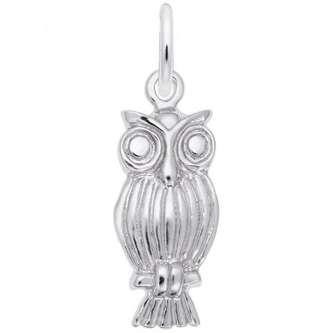 Sterling Silver Screech Owl Charm/Pendant