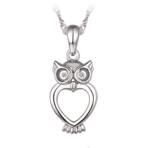 Legend Sterling Silver Owl Necklace