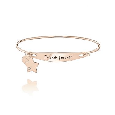 CHAMILIA FRIENDS FOREVER ID ROSE GOLD BANGLE