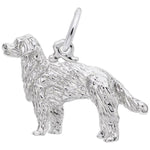 Sterling Silver Golden Retriever Dog Charm/Pendant