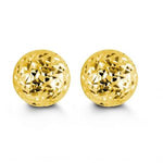 10kt Gold Fancy Goldball Studs - You Choose