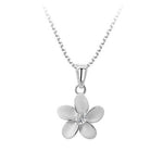 Sterling Silver Flower Necklace