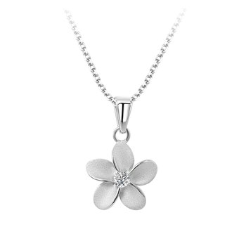 Legend Sterling Silver Flower Necklace