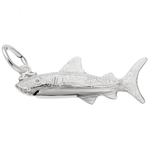 Sterling Silver Great White Shark Charm/Pendant