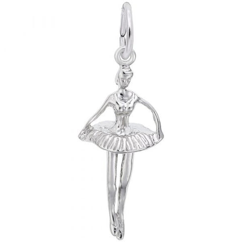 Sterling Silver Pointed Toes Ballet Dancer Charm/Pendant