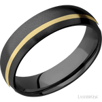 LASHBROOK - Domed Zirconium w/14kt Inlay