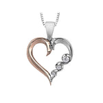 Maple Leaf Diamonds - Heart Necklace