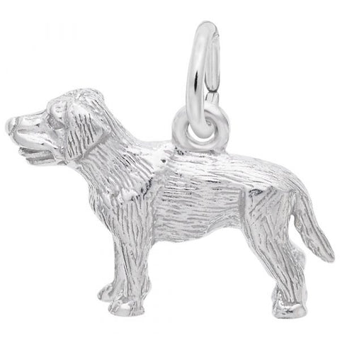 Sterling Silver Small Labrador Retriever Dog Charm/Pendant