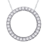 White Gold Eternity Necklace .25ct-1.00ct