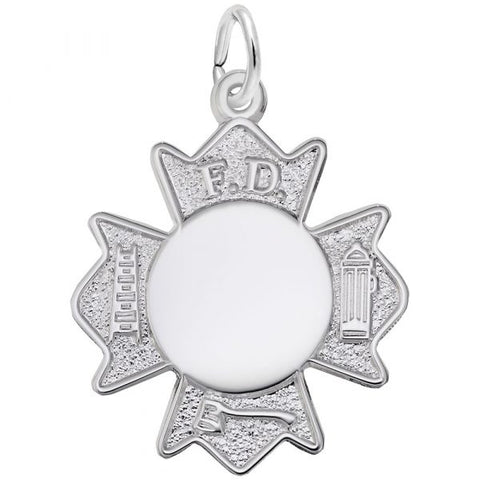 Sterling Fire Department Badge Pendant