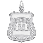 Sterling Police Badge Pendant