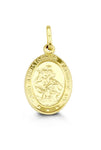 Yellow Gold Saint Christopher Medallion