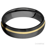 LASHBROOK - Domed Zirconium w/14kt Inlay