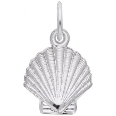 Sterling Silver Clamshell Charm/Pendant