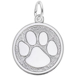 Sterling Silver Large Paw Print Charm/Pendant