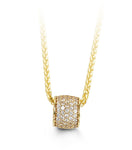 Bella Collection - 10kt Gold Barrel Necklace