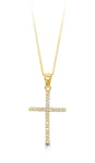 Bella Collection - CZ Yellow Gold Cross