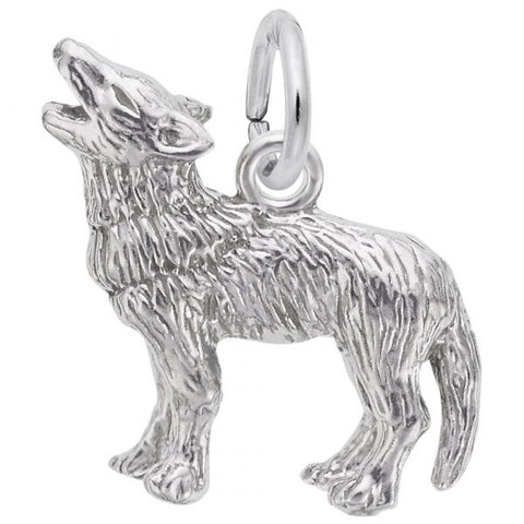 Sterling Silver Wolf Charm/Pendant