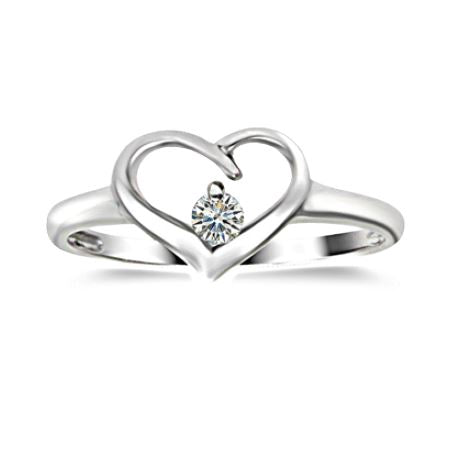 Legend Sterling Silver Heart Ring