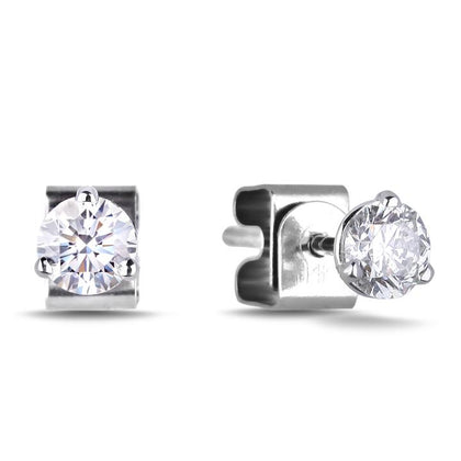 Canadian Diamond Stud Earrings .37ct