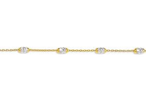 10kt Two-Tone Gold Anklet