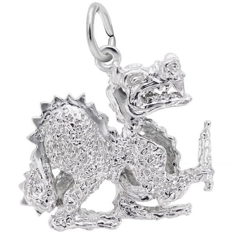 Sterling Silver Chinese Dragon Charm/Pendant