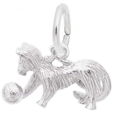 Sterling Silver Playful Cat Charm/Pendant
