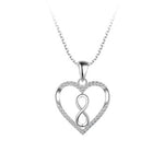 Legend Sterling Silver Heart Necklace