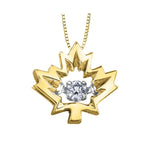 I am Canadian - Diamond Maple Leaf Pendant