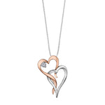 Maple Leaf Diamonds - Heart Necklace