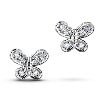 Polar Light Canadian Diamond Butterfly Earrings