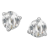 10kt White Gold Birthstones Earrings - You choose