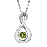 Pulse 10kt White Gold Birthstone Necklace - You choose