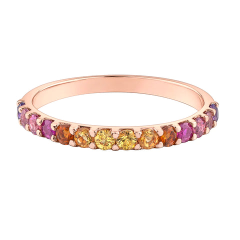 Chi Chi Stackable Gemstone Ring - Sunset Ombre