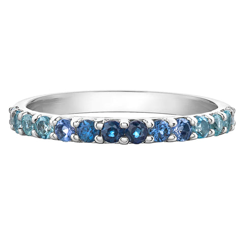 Chi Chi Stackable Gemstone Ring - Ocean Ombre