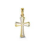 Bella Faith Collection - Two-tone Gold Cross