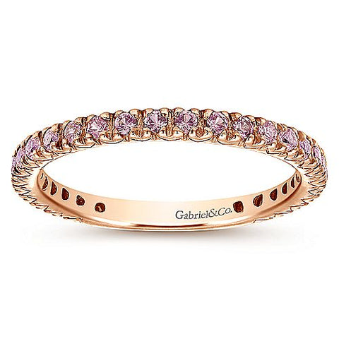 Gabriel & Co. - Pink Sapphire - Stackable Collection