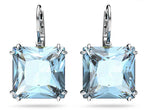 Swarovski Millenia drop earrings Square cut, Blue 5619472