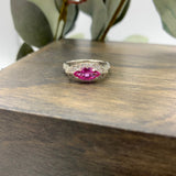 14kt Pink Sapphire & Diamond Ring