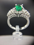 Emerald & Diamond 18kt Ring