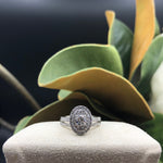 White Gold Double Halo Diamond Engagement Set