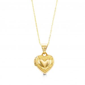 Gold Locket Baby Necklace