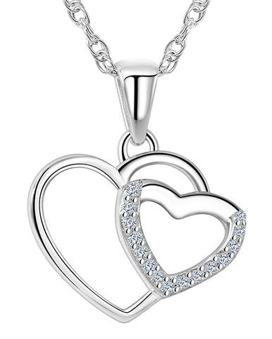 Legend Sterling Silver Heart Necklace