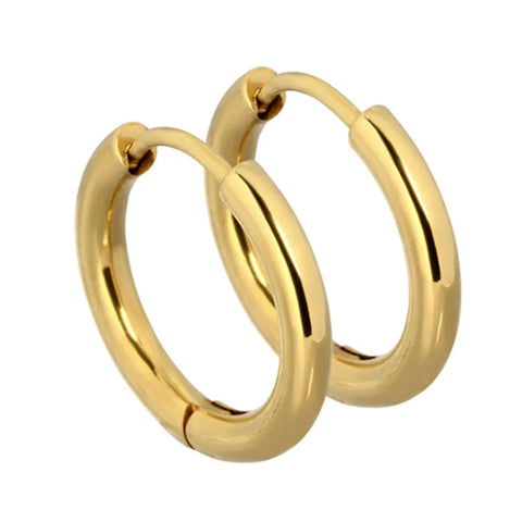 JOSEF ELIAS Stainless Steel Hoop Earrings