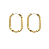 JOSEF ELIAS Stainless Steel Hoop Earrings