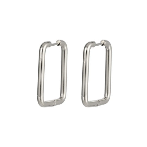 JOSEF ELIAS Stainless Steel Hoop Earrings